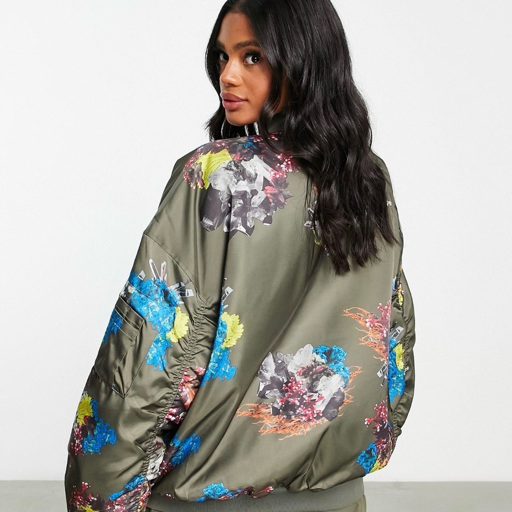 adidas Multicolor Floral Bomber Jacket - Picture 5 of 5
